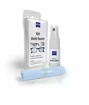 Zeiss Kit Spray Antibuée Fl/15ml + Tissu Microfibres à CANALS