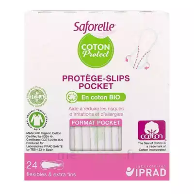 Saforelle Coton Protect Protège-slip Pocket B/24 à CANALS